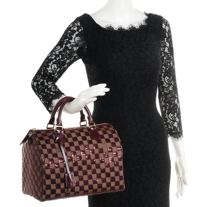 Louis Vuitton Damier Paillettes Speedy 30 Rouge 2 of 7