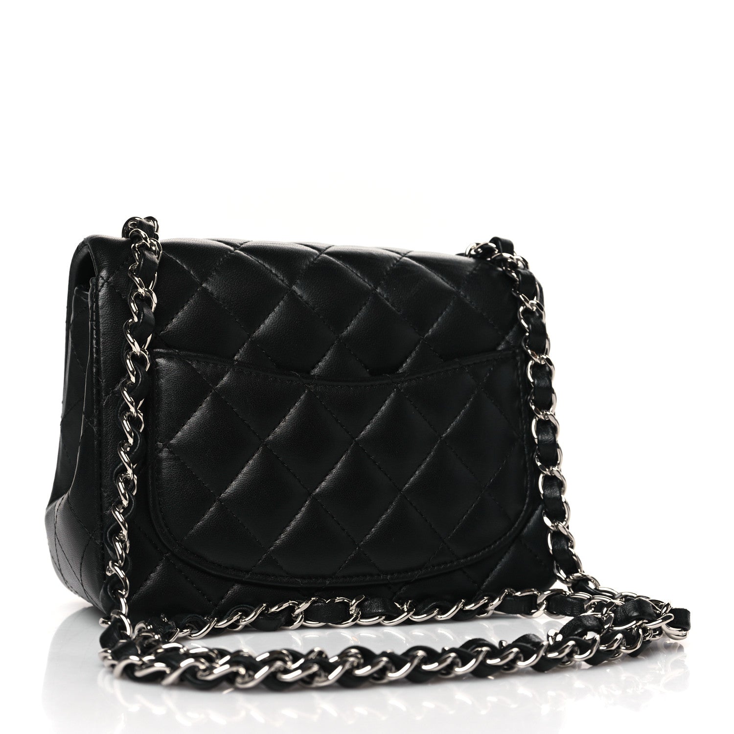 Chanel Lambskin Quilted Mini Square Flap Black 3 of 11