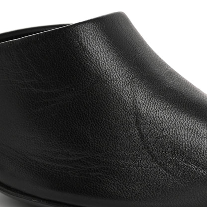 Chanel Goatskin Grosgrain Cap Toe Pearl Mule 40 Black 11 of 12