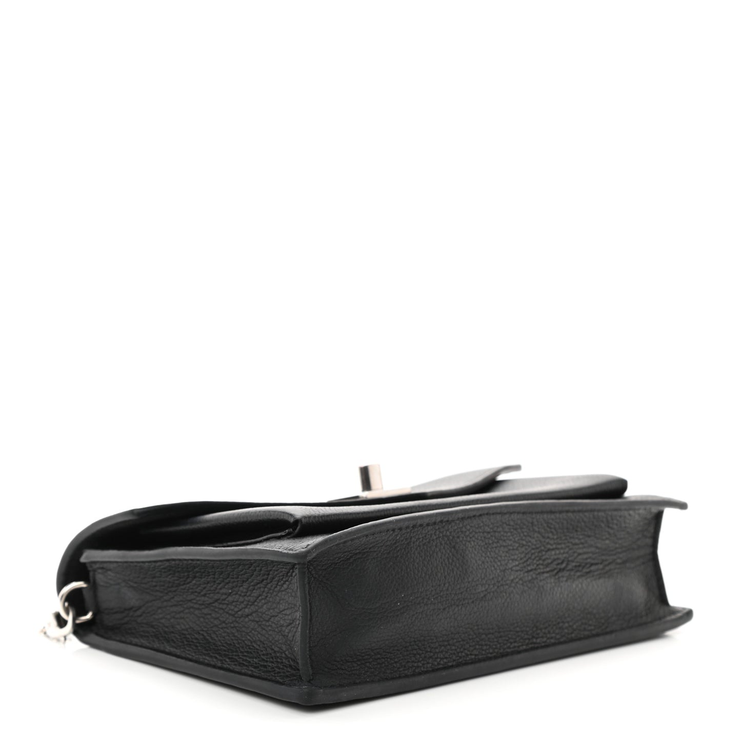 Soft Calfskin My Lockme Chain Pochette Black