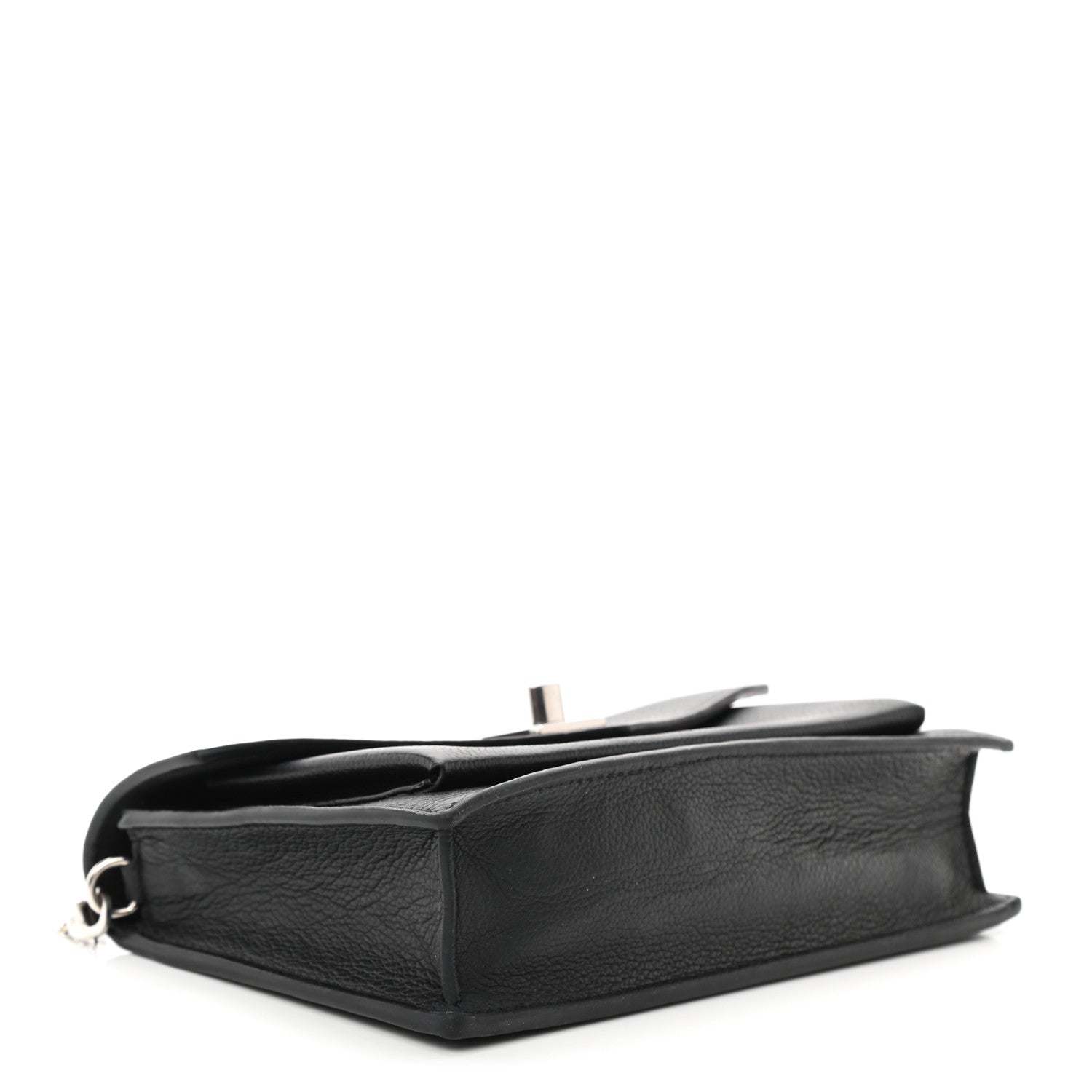 Louis Vuitton Soft Calfskin My Lockme Chain Pochette Black 4 of 11