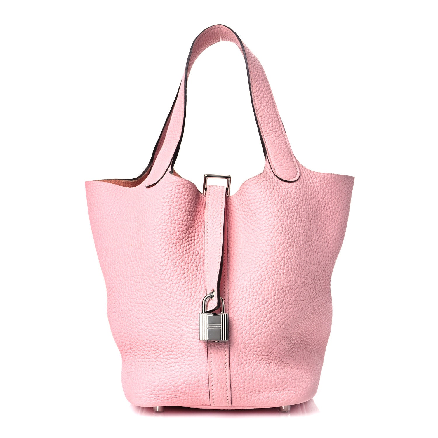 Hermes Taurillon Clemence Picotin Lock 18 PM Rose Sakura 2 of 8