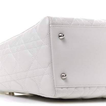Christian Dior Lambskin Cannage Medium Lady Dior White 5 of 16