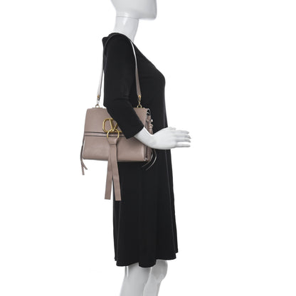 Valentino Garavani Calfskin VRing Shoulder Bag Rose Cannelle 2 of 15