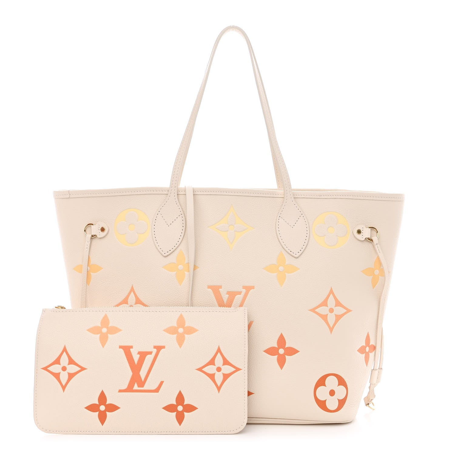 Louis Vuitton Empreinte Monogram Giant Neverfull MM Degrade Neutral 1 of 11