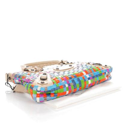 Balenciaga Agneau Lattice Woven Classic Hardware First Multicolor Praline 4 of 8