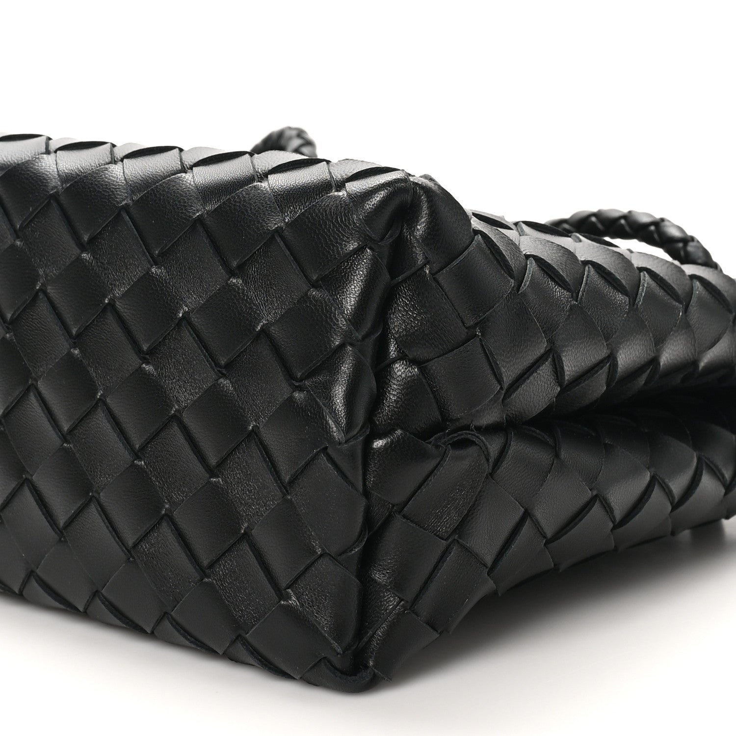 Bottega Veneta Nappa Intrecciato Small Andiamo Shoulder Bag Black 9 of 9