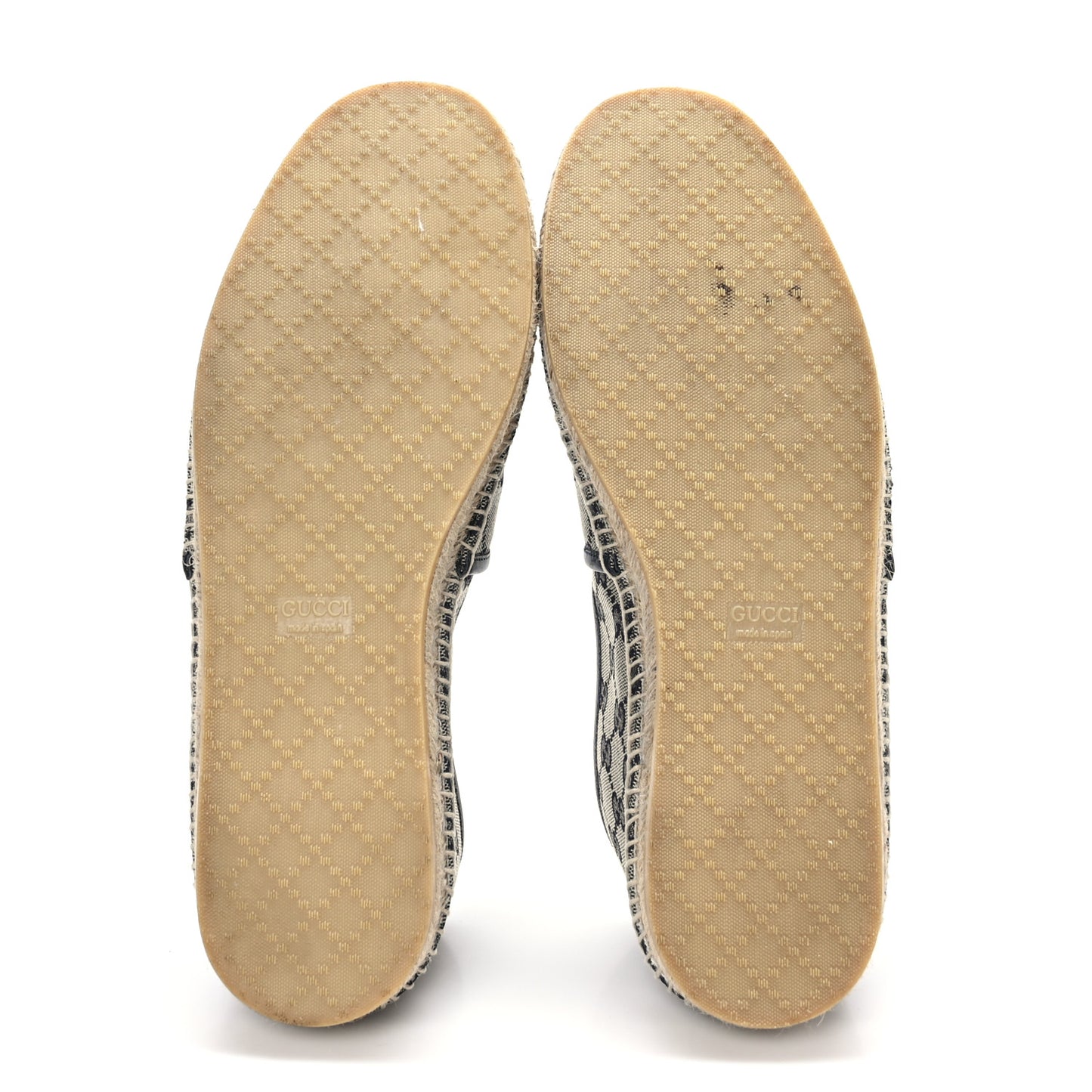 Monogram Miro Soft Calfskin Mens Espadrilles 12 Beige Blue