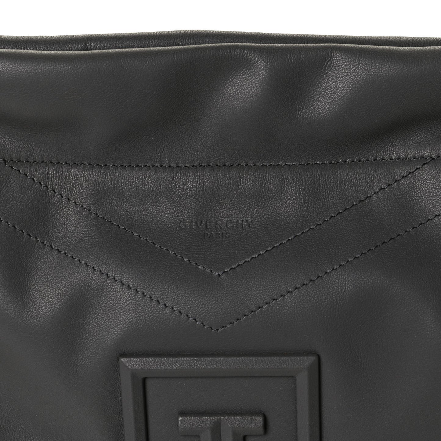 Calfskin Medium ID93 Satchel Storm Grey