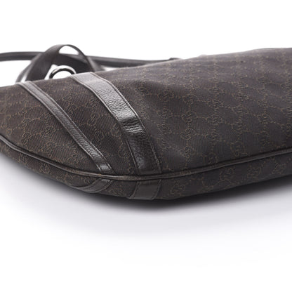 Gucci Monogram Medium Abbey Convertible Tote Dark Brown 8 of 9