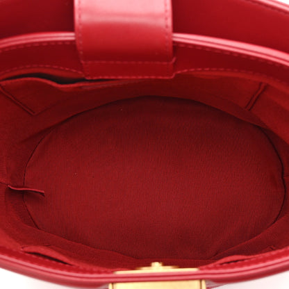 Chanel Calfskin Quilted Boy Bucket Bag Red 5 of 10