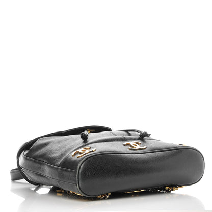 Chanel Caviar CC Backpack Black 4 of 10