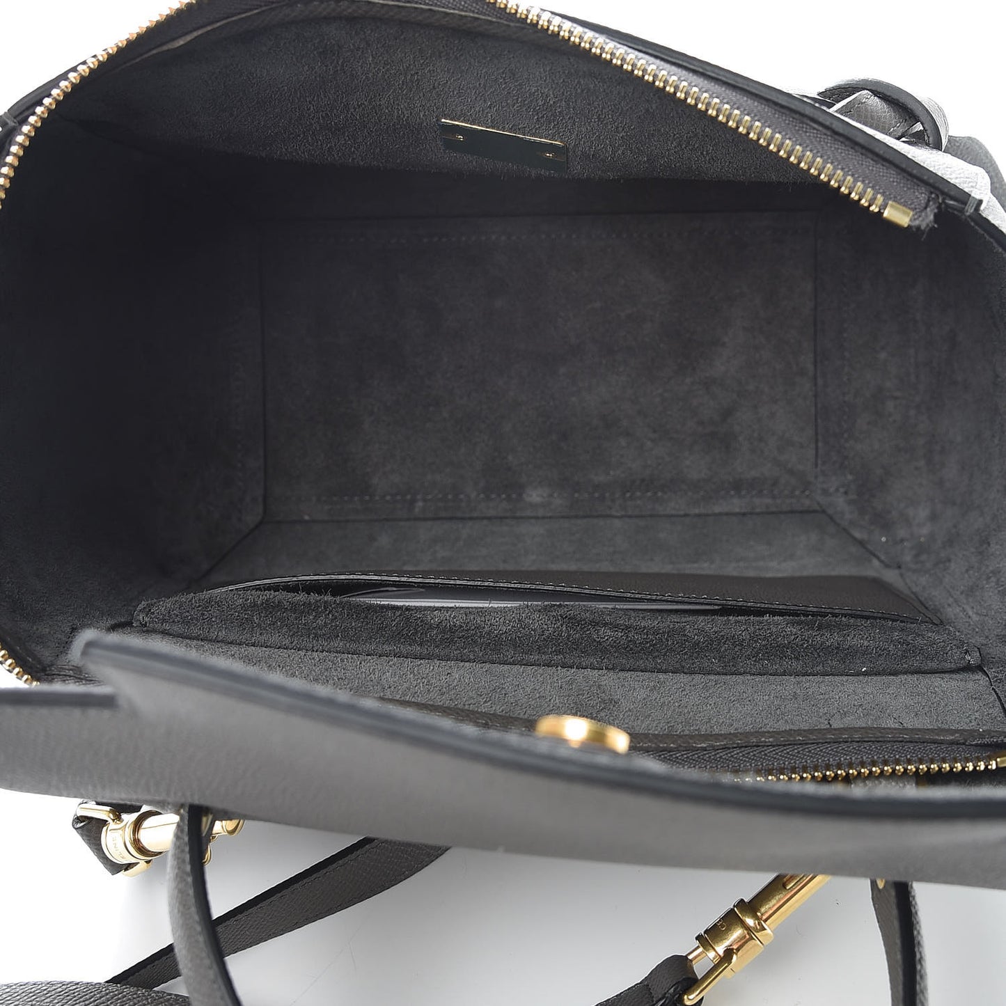 Baby Grained Calfskin Micro Belt Bag Grey