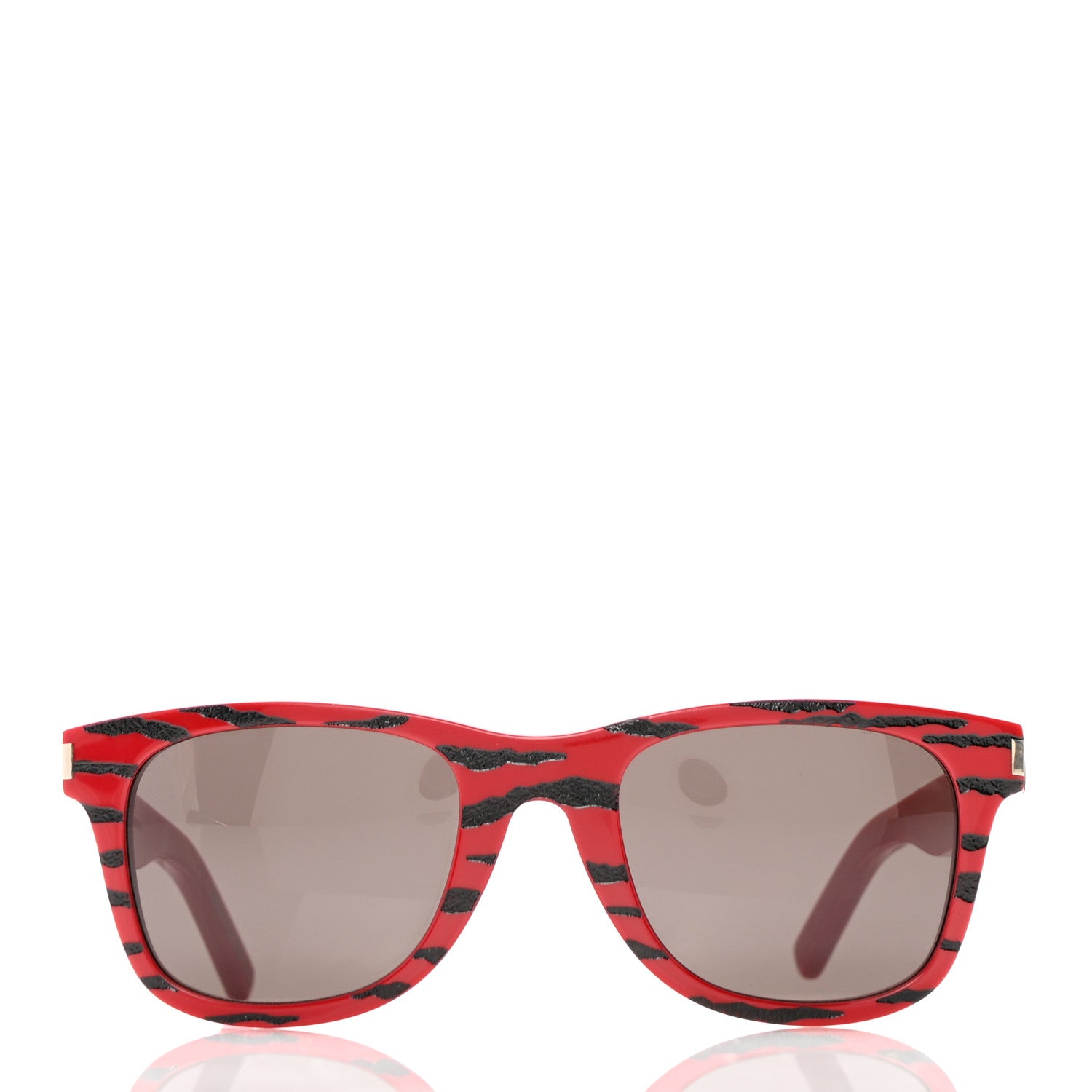 Saint Laurent Acetate Square Sunglasses SL 51 Red 2 of 8