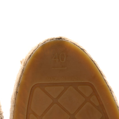 Chanel Lambskin CC Espadrilles 40 Black 8 of 15