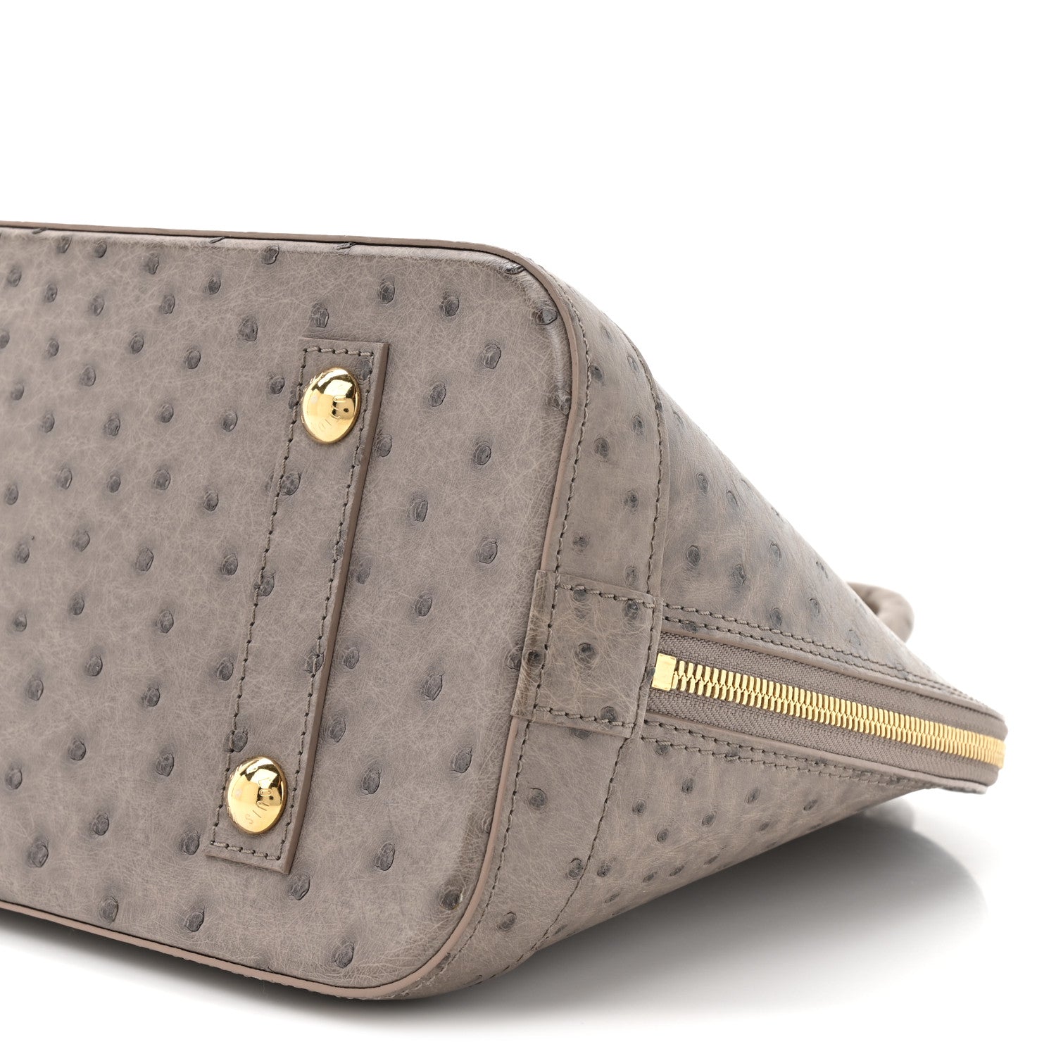 Louis Vuitton Ostrich Alma PM Gris 8 of 10