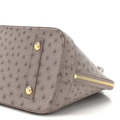 Louis Vuitton Ostrich Alma PM Gris 8 of 10