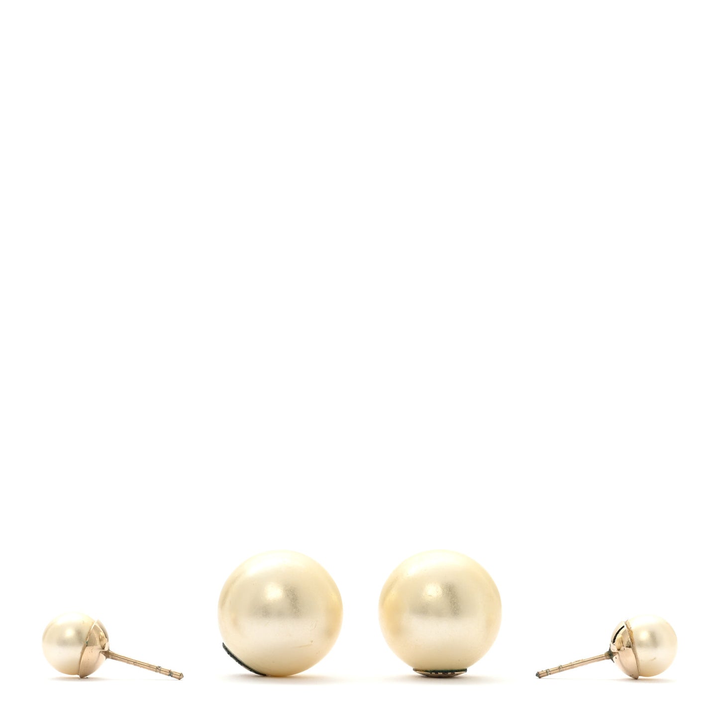 Pearl Mise En Dior Tribal Earrings Gold