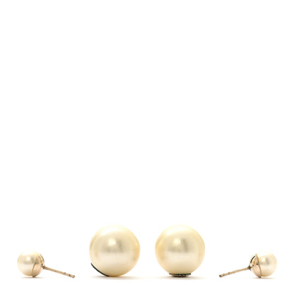 Christian Dior Pearl Mise En Dior Tribal Earrings Gold 3 of 6
