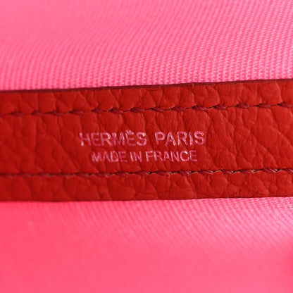 Hermes Toile Militaire Vache Country Garden Party Tote 30 Bubblegum Rouge Duchesse 6 of 11