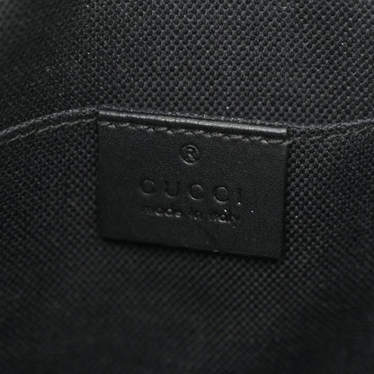 Gucci GG Supreme Monogram Web Small Flat Messenger Bag Black Grey 6 of 11