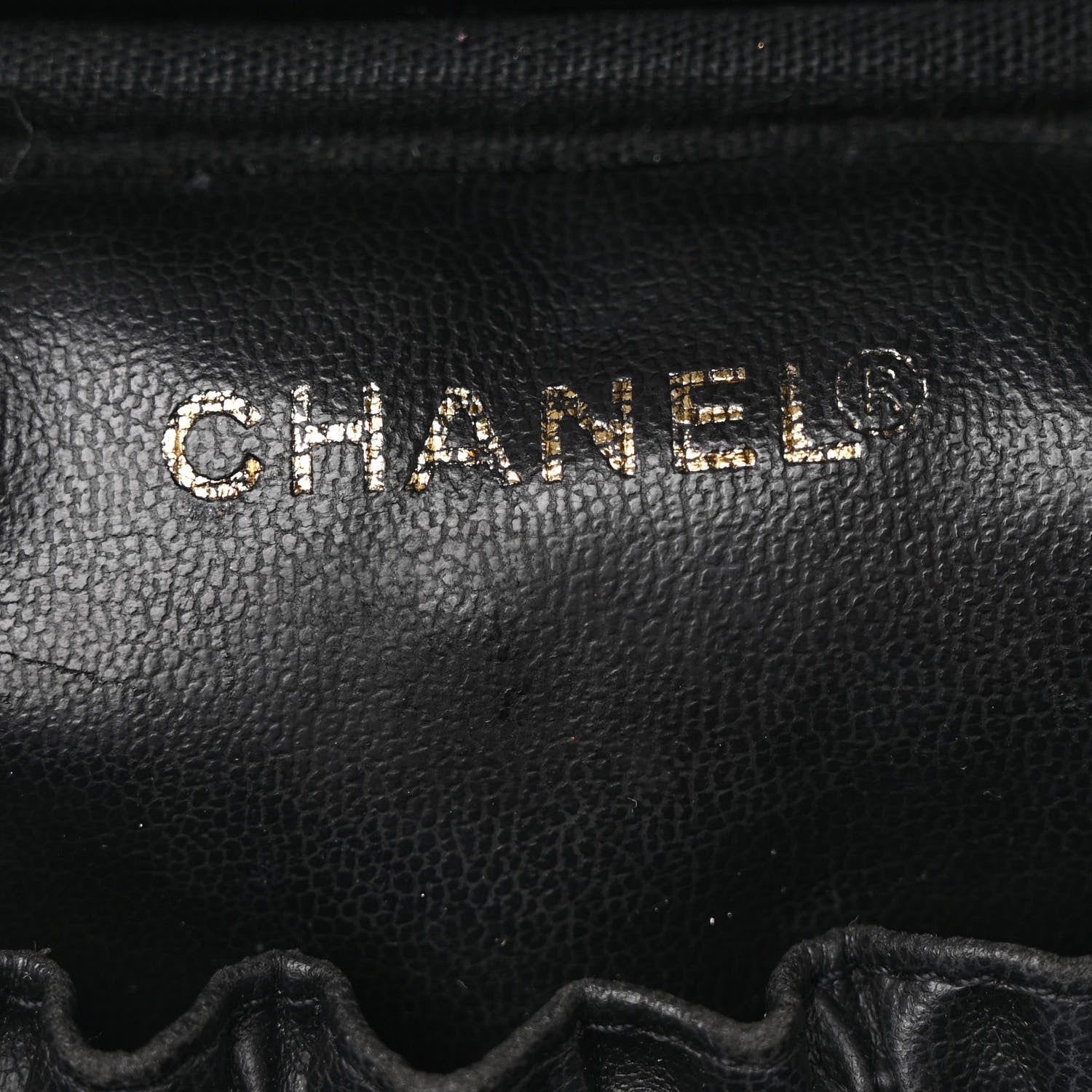 Chanel Caviar Vanity Cosmetic Case Black 6 of 11