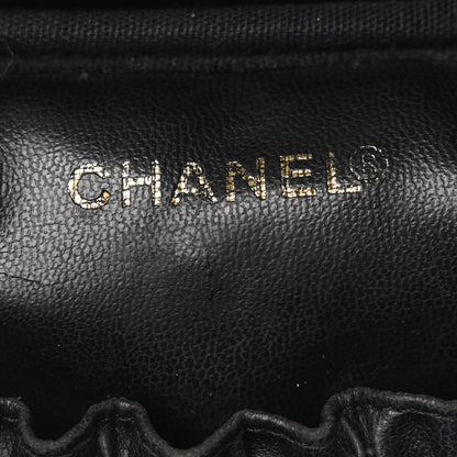 Chanel Caviar Vanity Cosmetic Case Black 6 of 11
