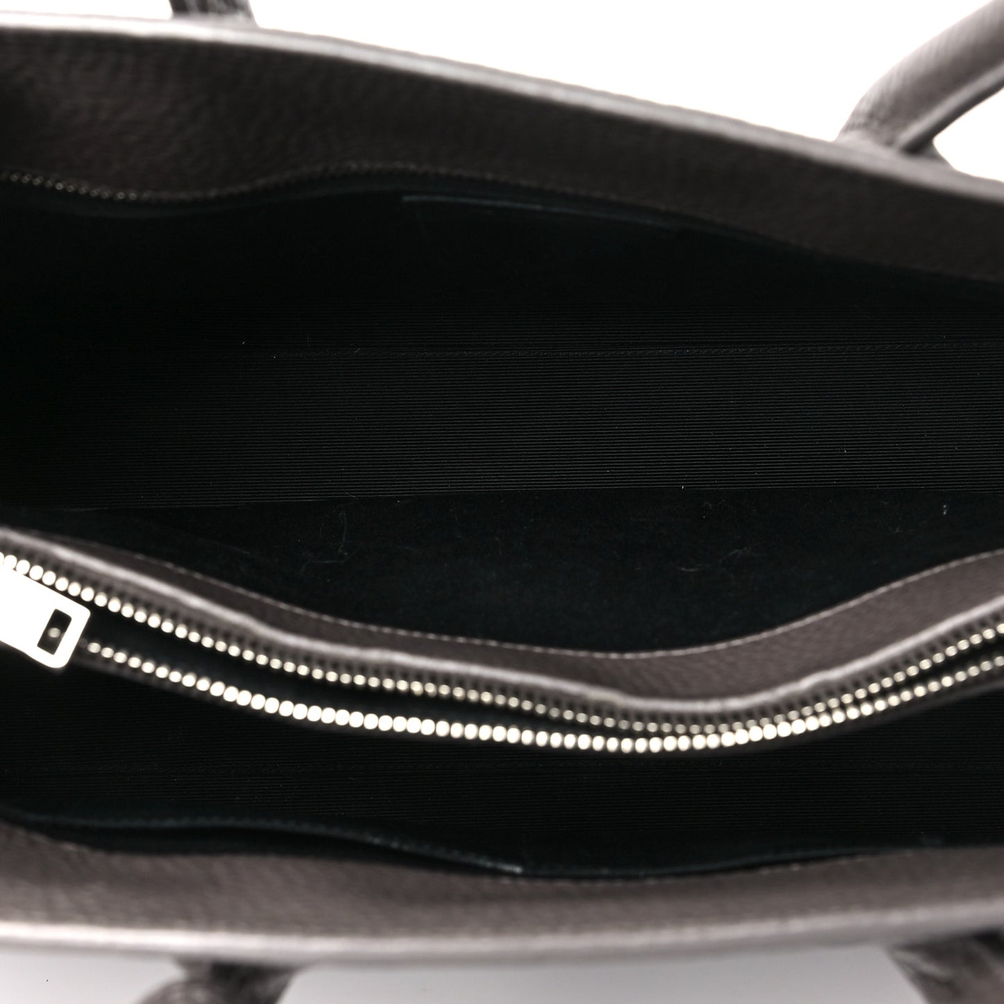 Grained Calfskin Small Sac De Jour Fog
