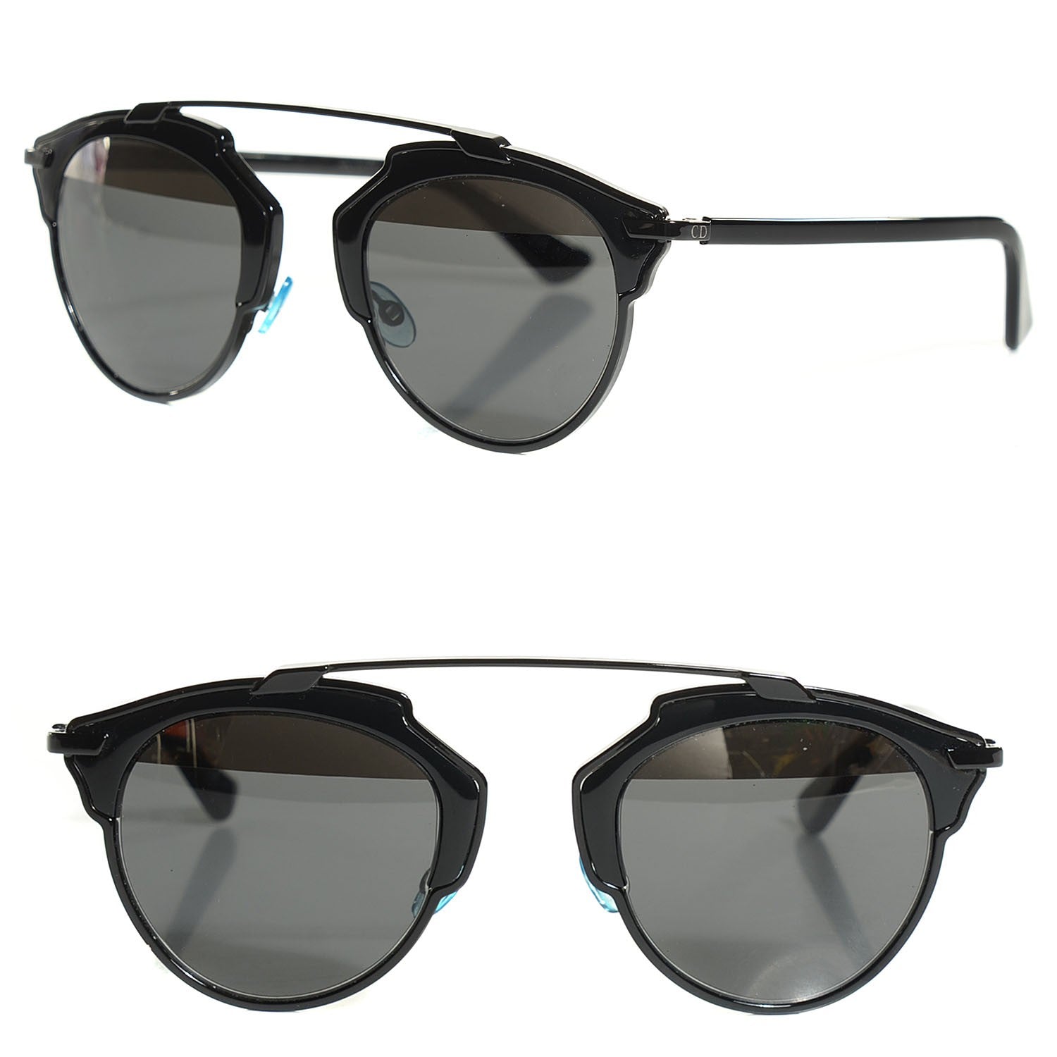 Christian Dior Round So Real Sunglasses Black 1 of 6
