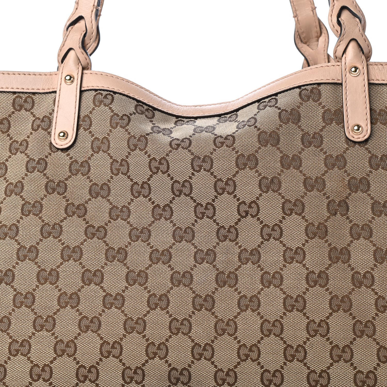 Gucci Monogram Medium Craft Tote Beige 9 of 12