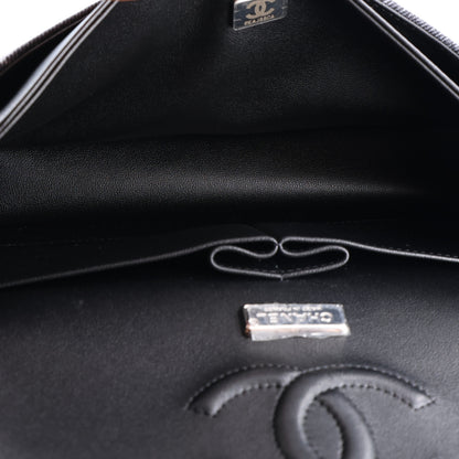 Chanel Denim Crystal Sequin CC Medium Double Flap Black 5 of 10