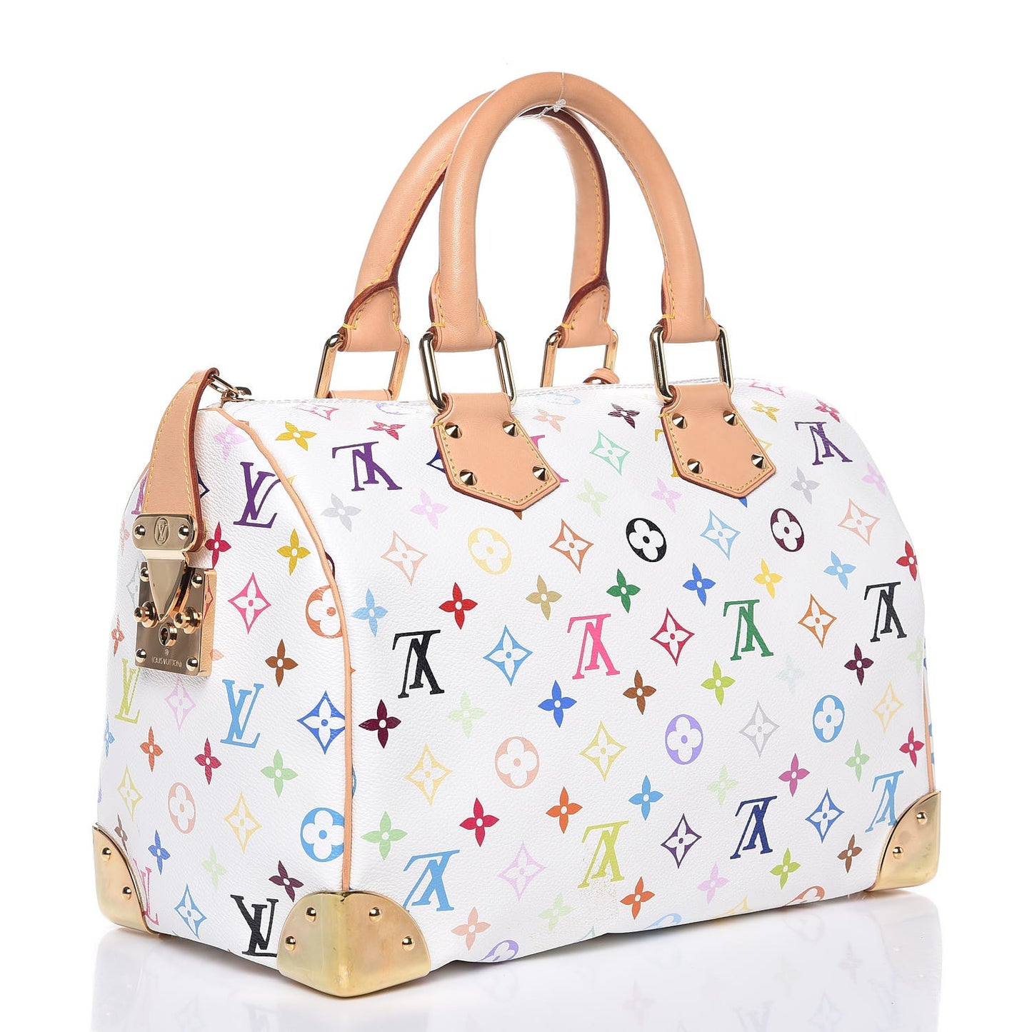 Monogram Multicolor Speedy 30 White