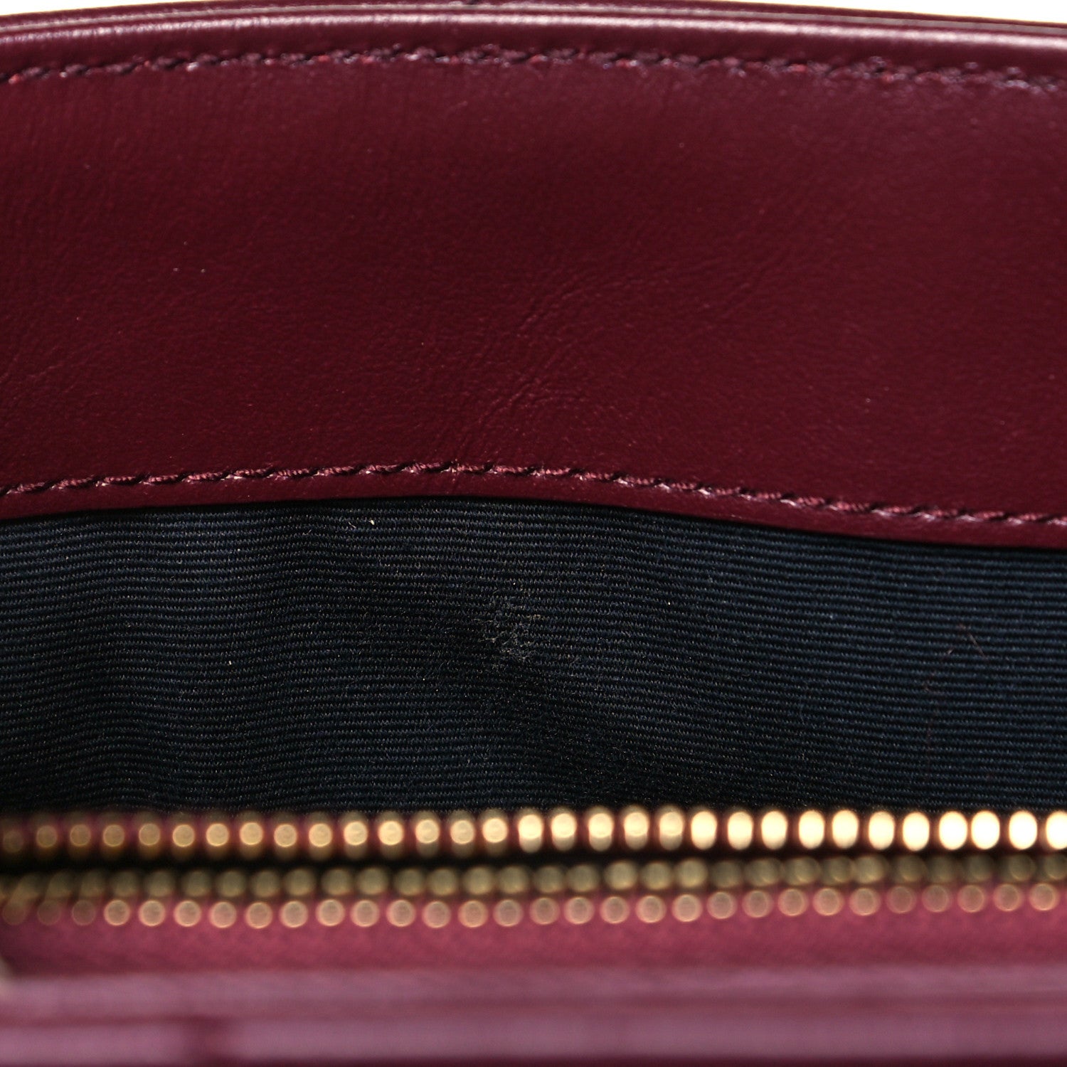 Saint Laurent Calfskin Y Quilted Monogram Small Loulou Chain Satchel Dark Legion Red 11 of 13