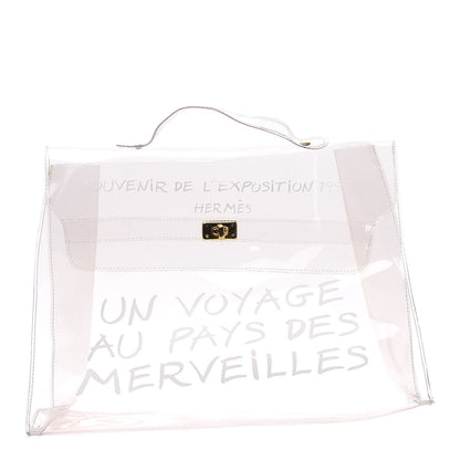 Hermes Vinyl Souvenir De L'Exposition Kelly Transparent 3 of 10