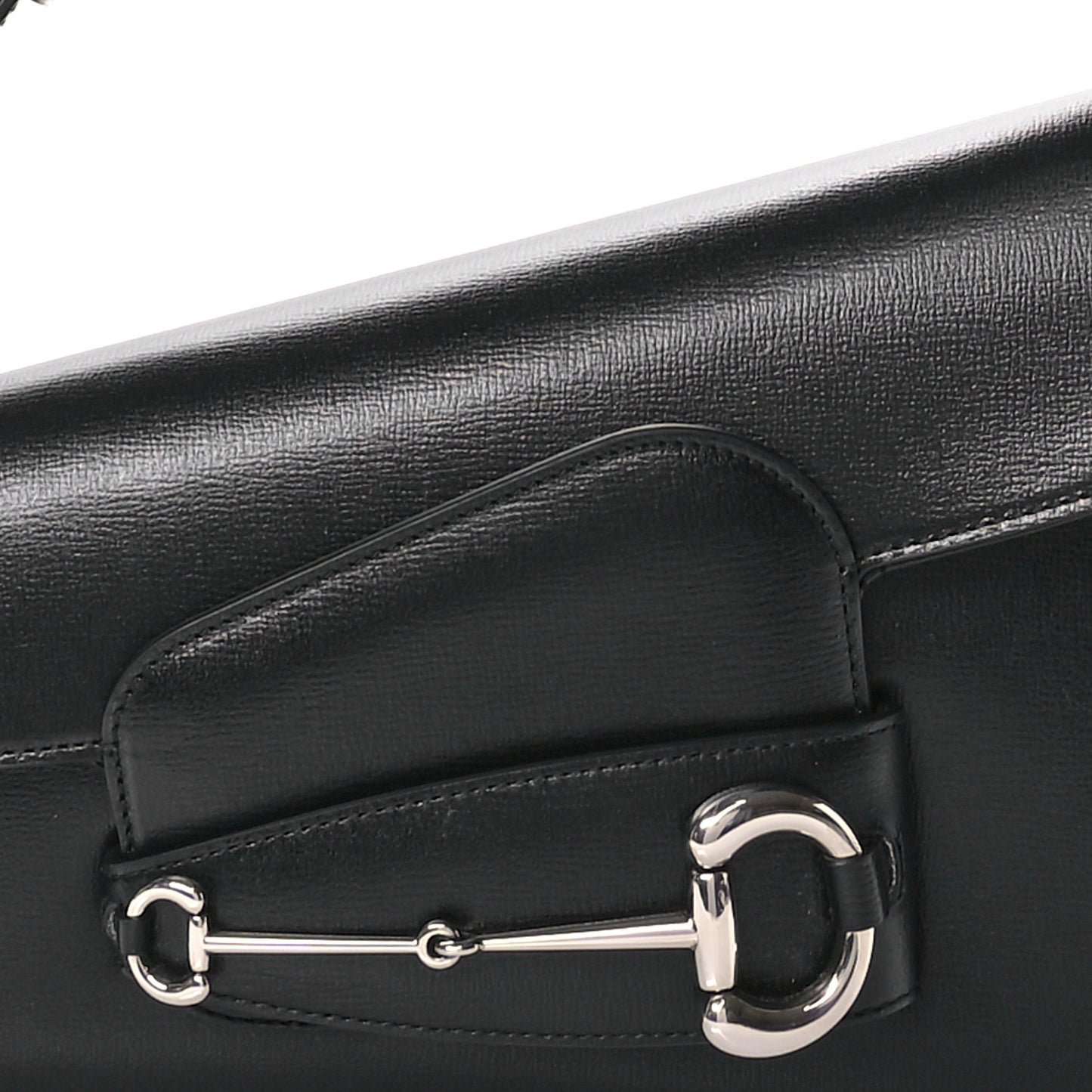 Demetra Small Horsebit 1955 Asymmetric Shoulder Bag Black
