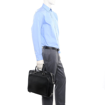 Prada Saffiano Travel Briefcase Nero Black 3 of 7