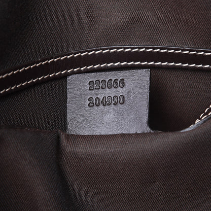 Gucci GG Plus Monogram Small Flap Messenger Bag Beige Dark Brown 7 of 8