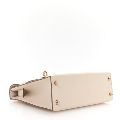 Hermes Epsom Mini Kelly Sellier 20 Craie 4 of 11