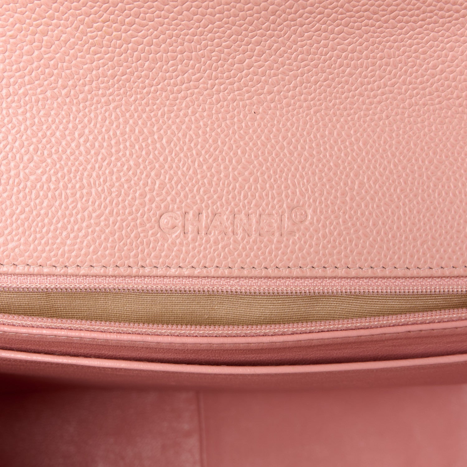 Chanel Caviar Quilted XL Jumbo Single Flap Light Pink 6 of 13