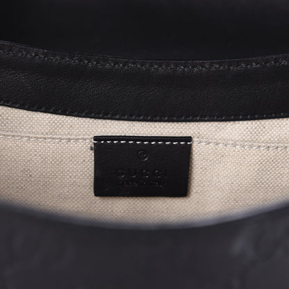 Gucci Guccissima Medium Emily Chain Shoulder Bag Black 9 of 13