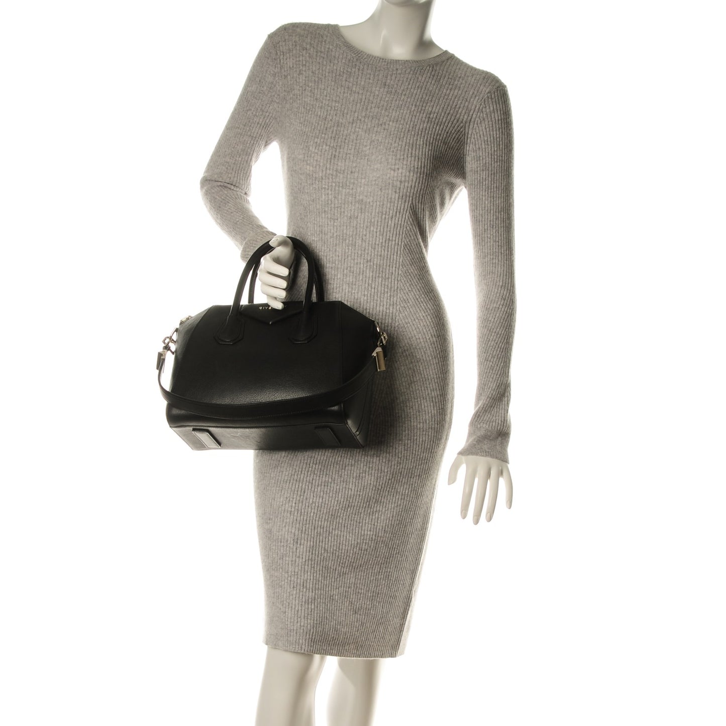 Sugar Goatskin Small Antigona Black
