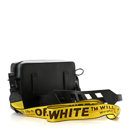 Off-White Saffiano Striped Mini Diag Bag Black White 3 of 10