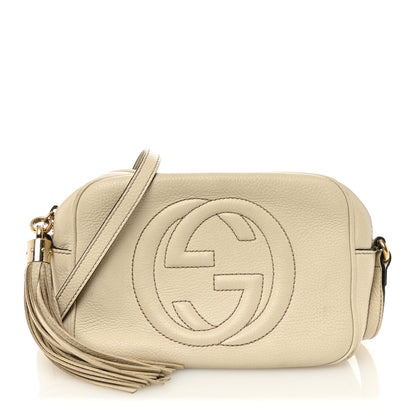 Gucci Pebbled Calfskin Small Soho Disco Bag Off White 1 of 14