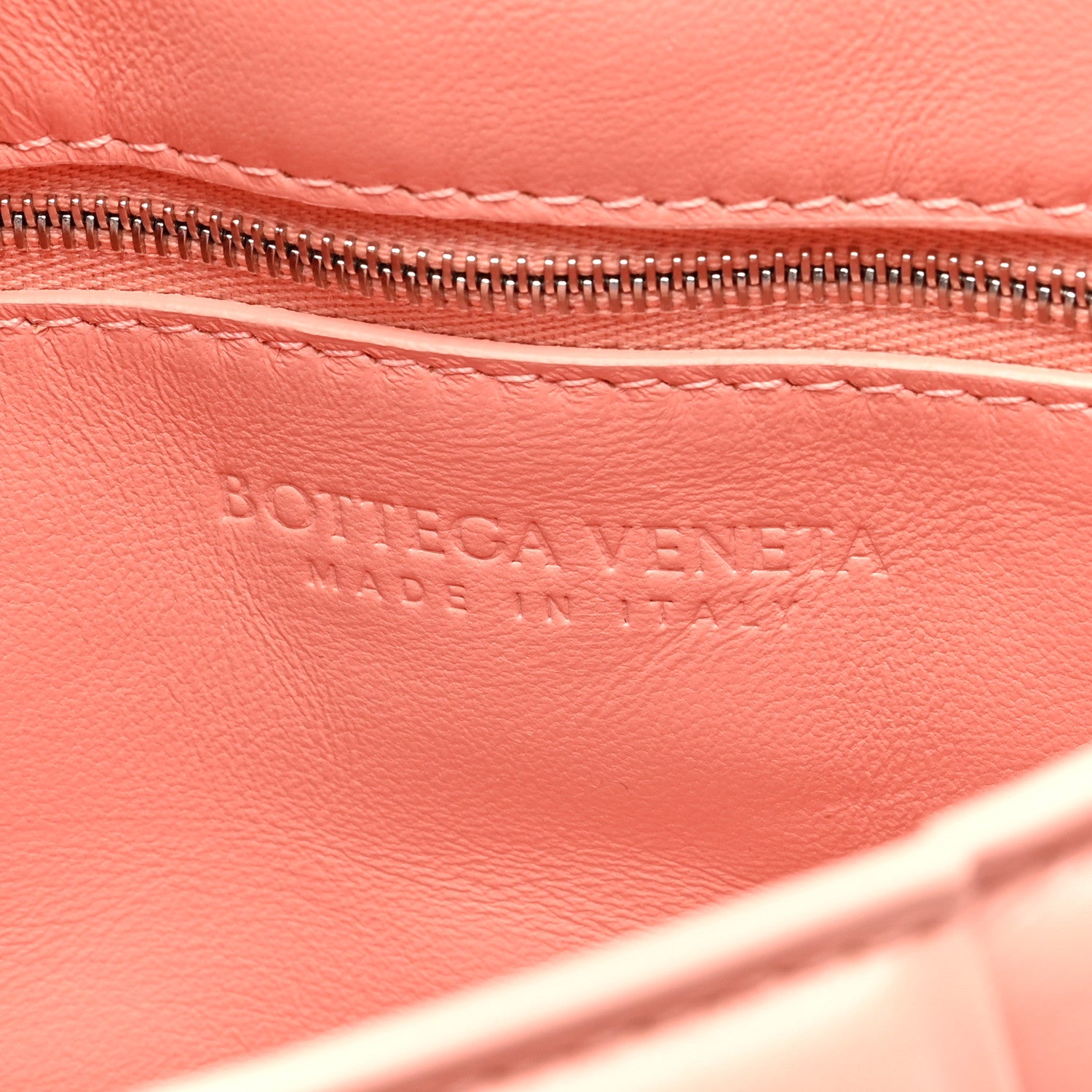 Bottega Veneta Nappa Maxi Intreccio Padded Cassette Crossbody Bag Peachy 6 of 9