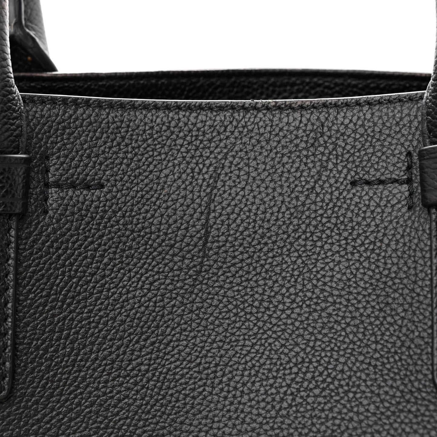 Pebbled Calfskin Medium Jennifer Zip Tote Black