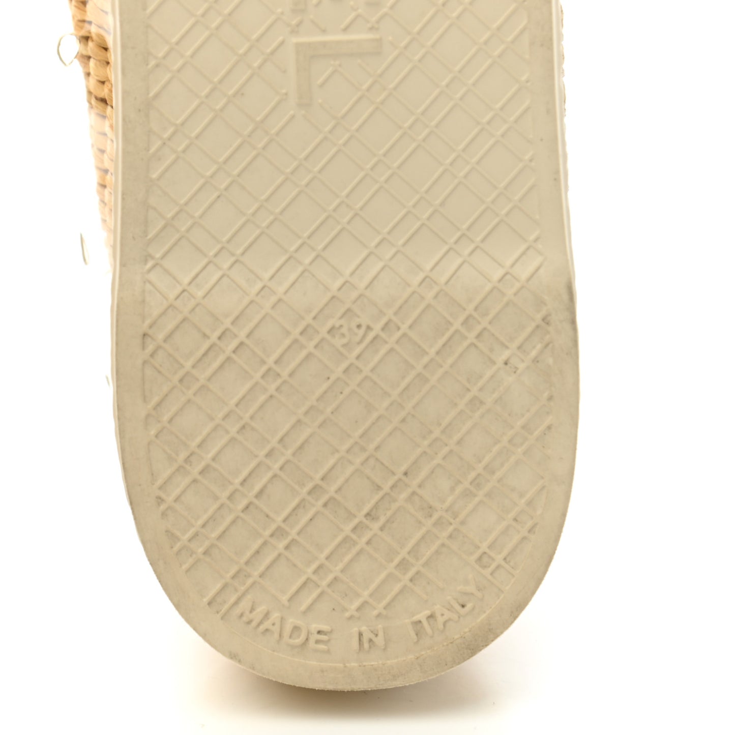 PVC Raffia CC Espadrilles 39 Beige