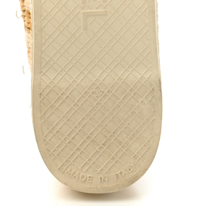 Chanel PVC Raffia CC Espadrilles 39 Beige 7 of 9