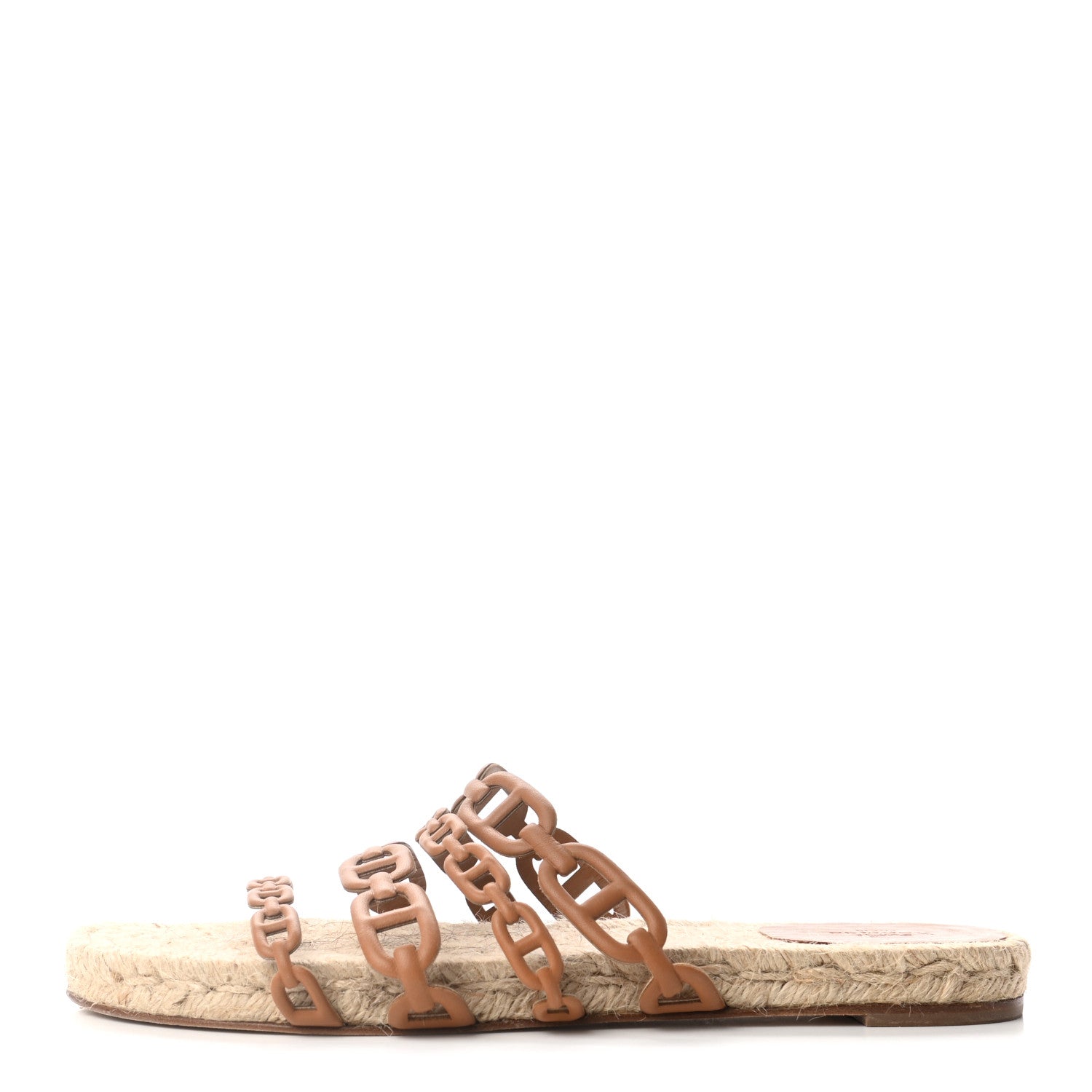 Hermes Nappa Ancone Espadrille Sandals 41 Naturel 1 of 7