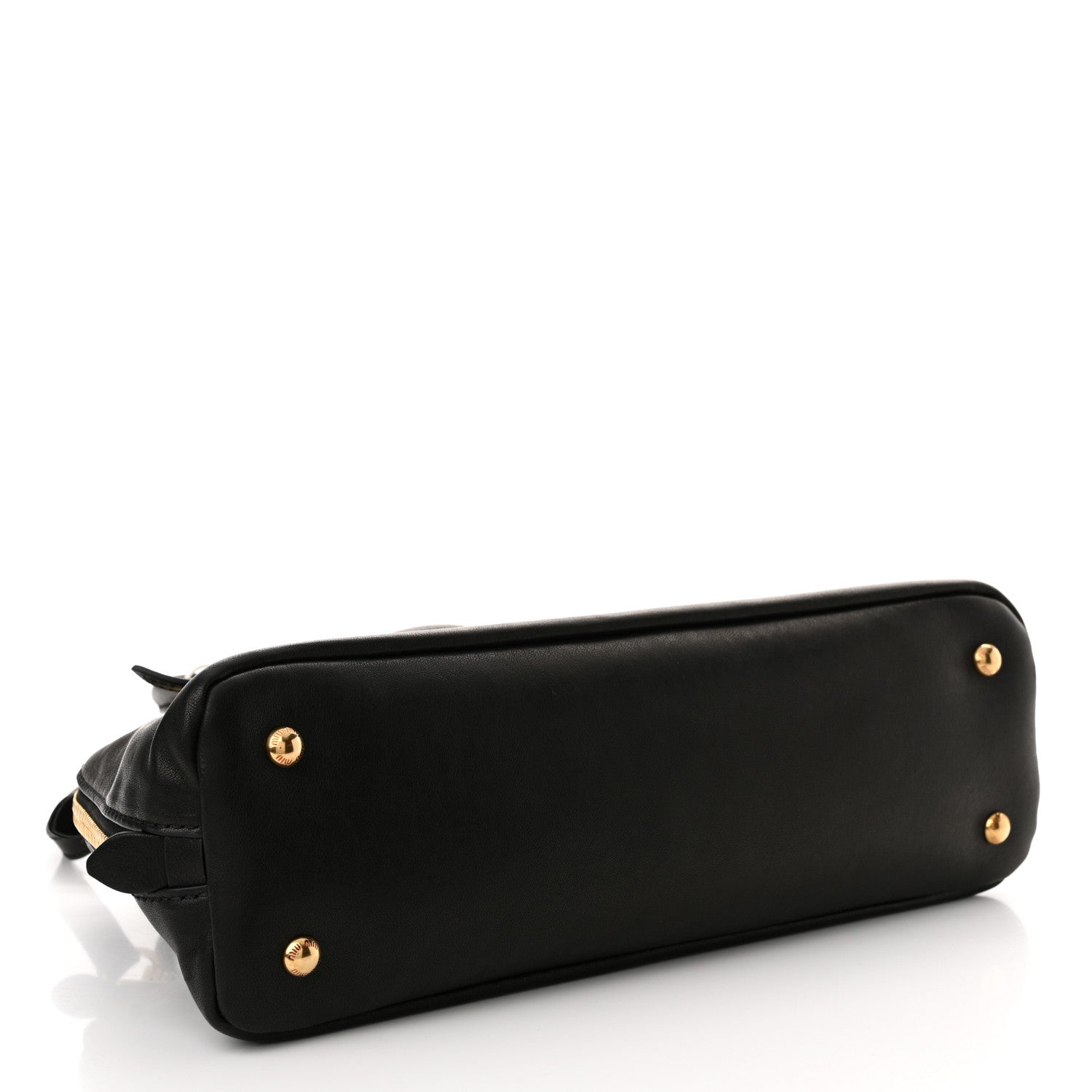 Miu Miu Nappa Aviator Regular Aventure Bag Black 4 of 10