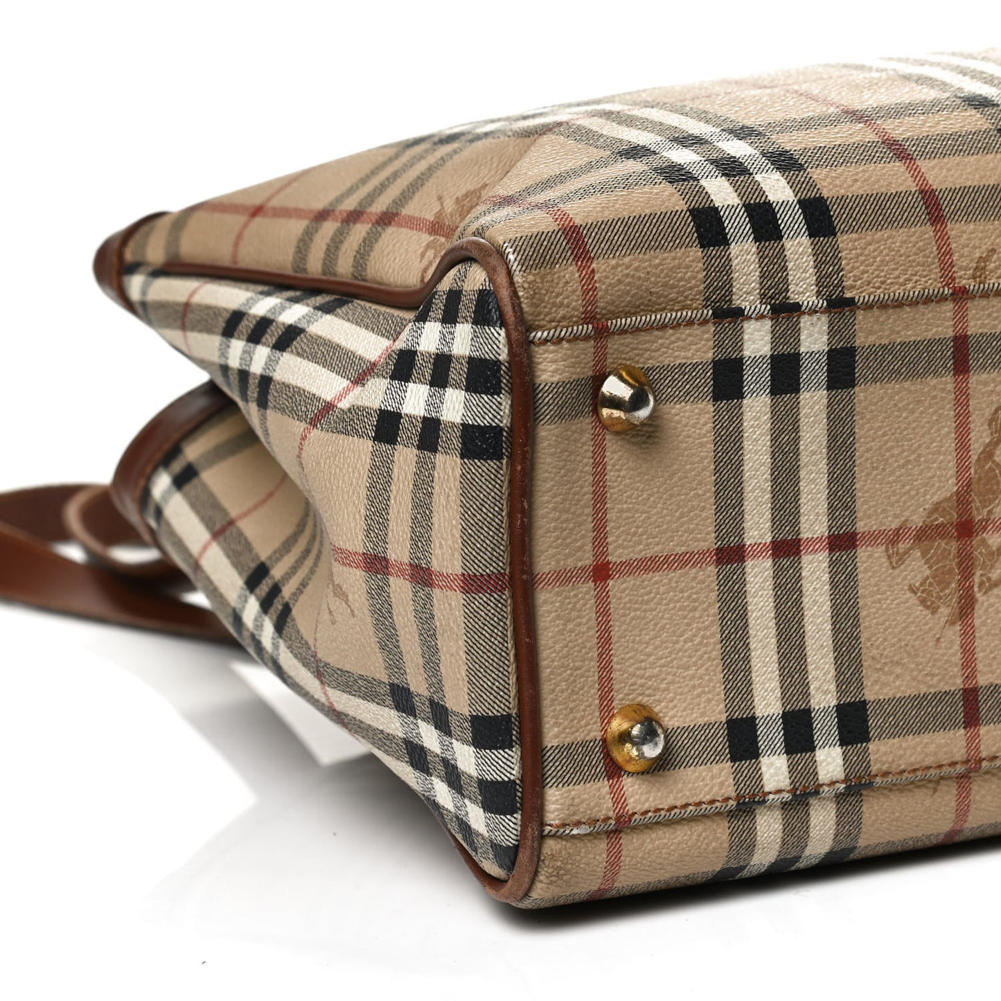 Haymarket Check Tote Dark Tan